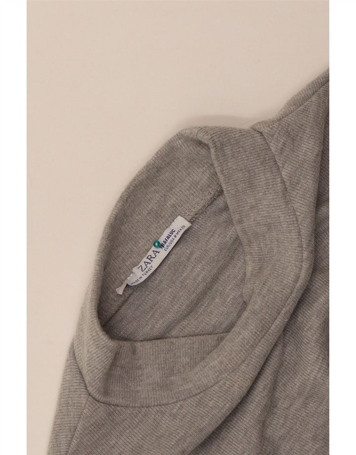 Zara Womens Crop Top UK 12 Medium Grå