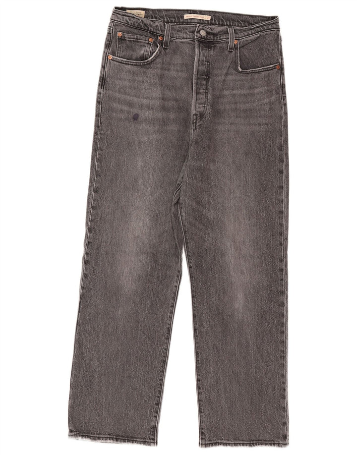 Levi's Herre Ribcage Straight Jeans W31 L29 Grå Bomuld