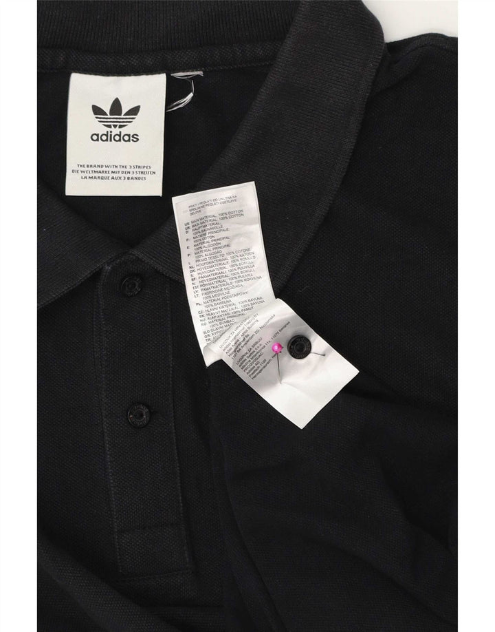 Adidas herre poloshirt Medium sort bomuld