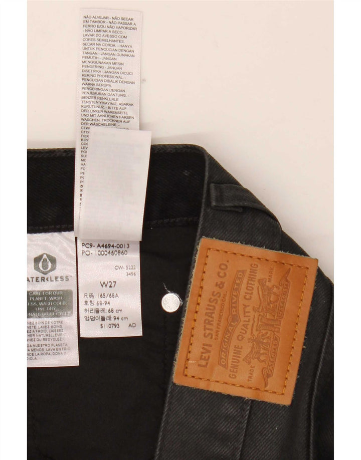 Levi's Mini-denimnederdel til kvinder W27 Lille sort bomuld