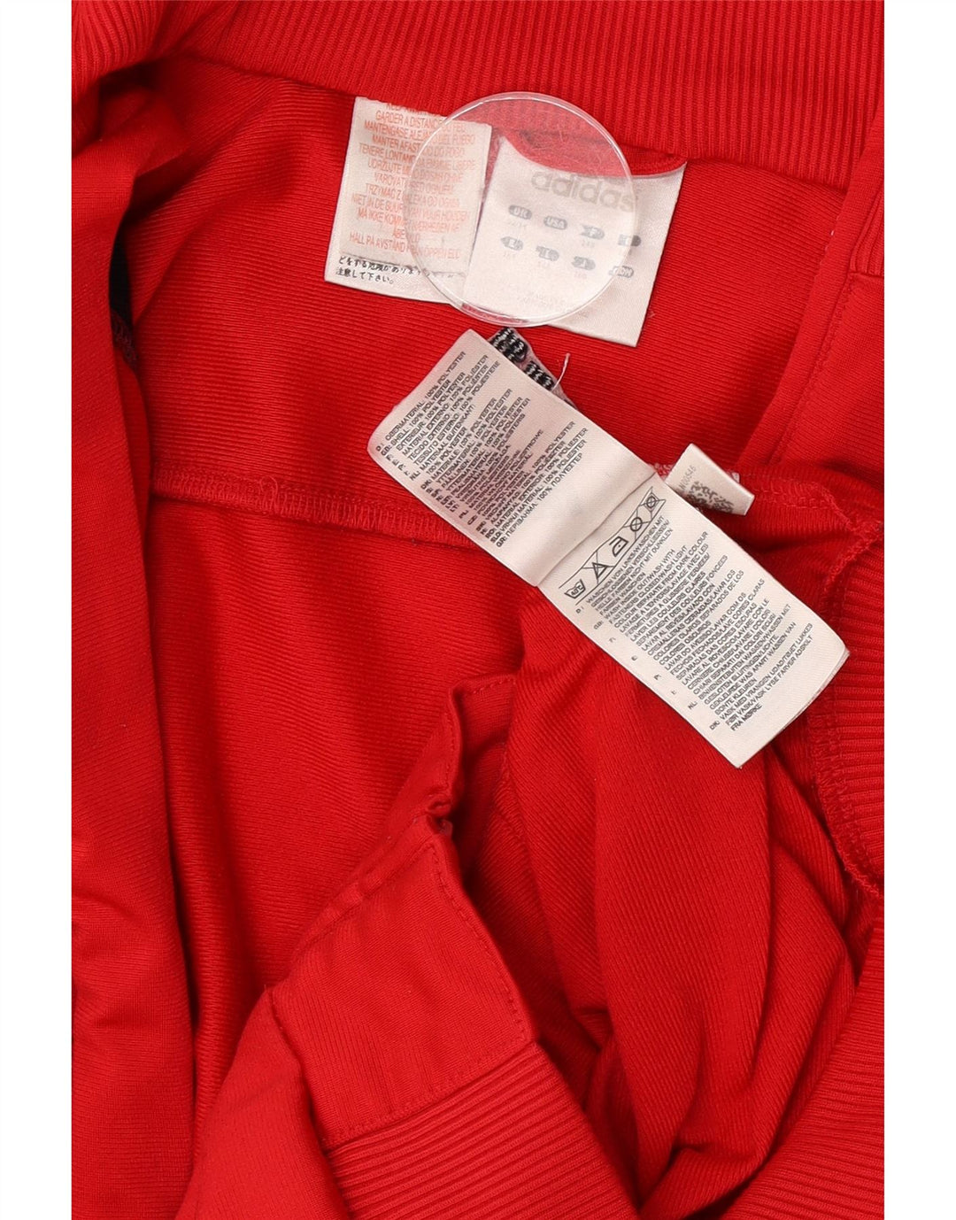 Adidas Pige Træningsdragt Topjakke 13-14 År Rød Colourblock Polyester