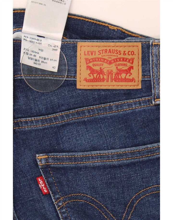Levi's denimshorts til kvinder W25 XS Marineblå bomuld