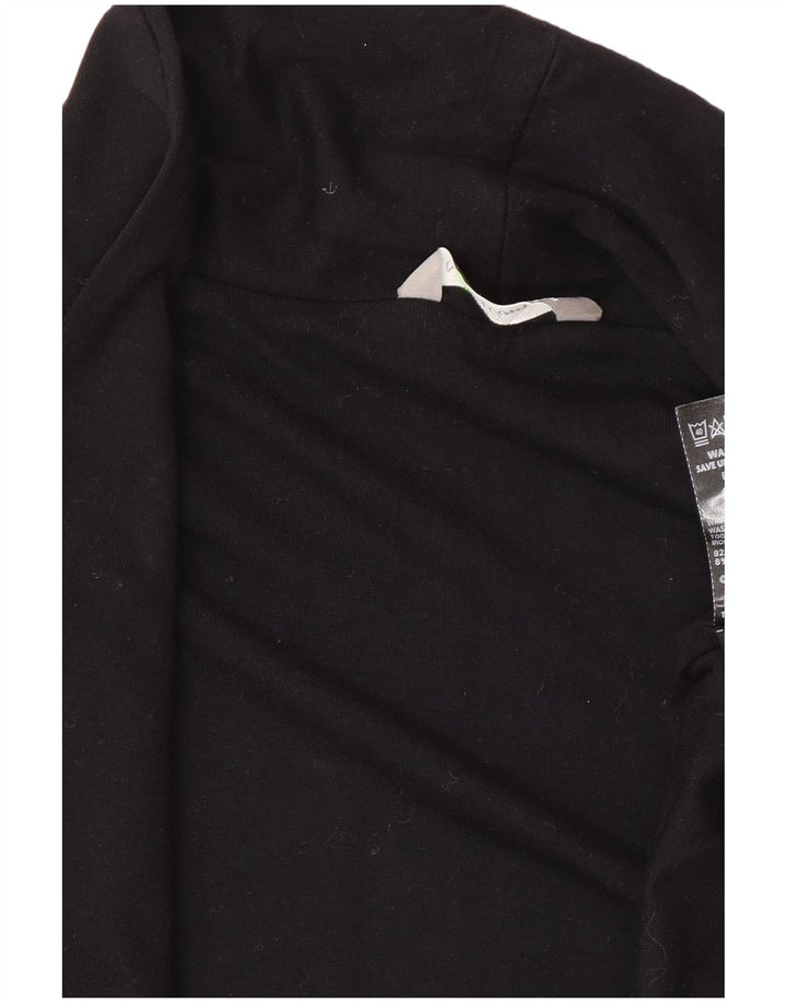 Marks & Spencer Womens Crop 3/4-ærmet cardigantrøje UK 12 Medium Black