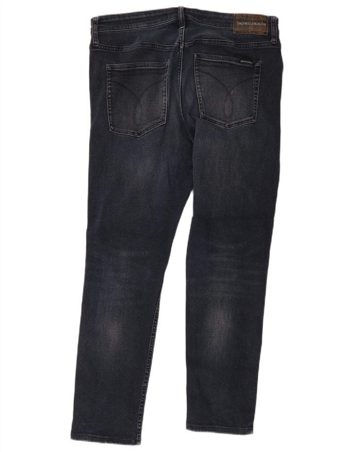 Calvin Klein Herre Slim Jeans W34 L30 Navy Blue