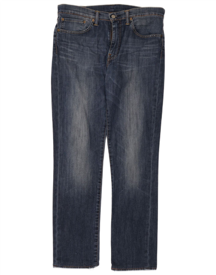 LEVI'S Herre 511 Slim Jeans W34 L34 Blå Bomuld