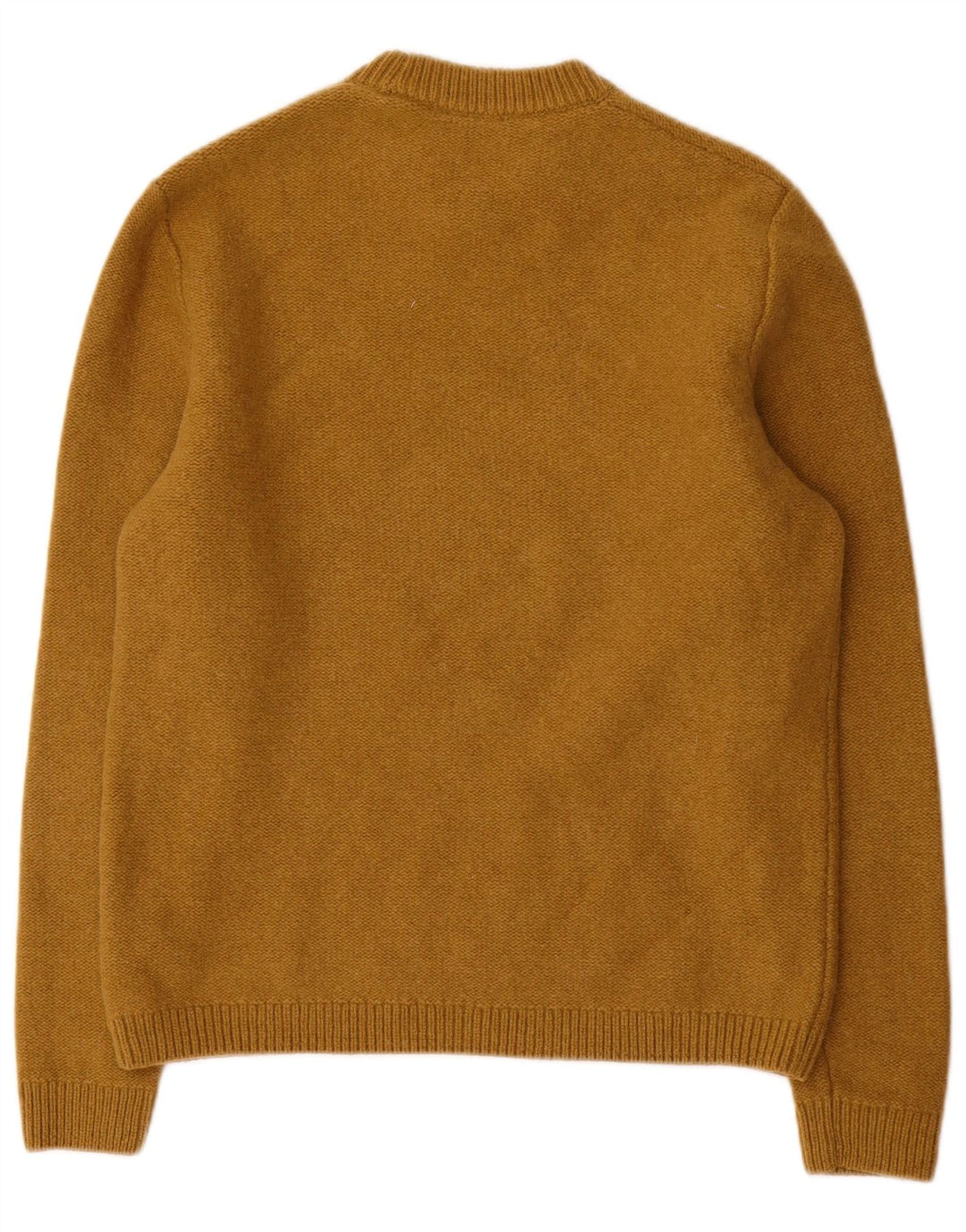 Cos Herre sweater med rund hals, stor brun uld