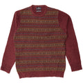 Marks & Spencer Herre Blue Harbor Crew Neck Jumper Sweater Medium Burgundy