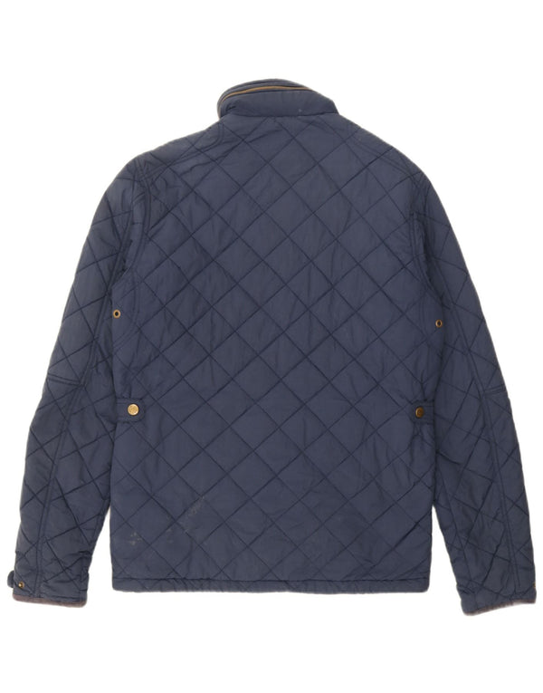 Tommy Hilfiger Herre Hooded Quilted Jacket UK 36 Small Navy Blue Nylon