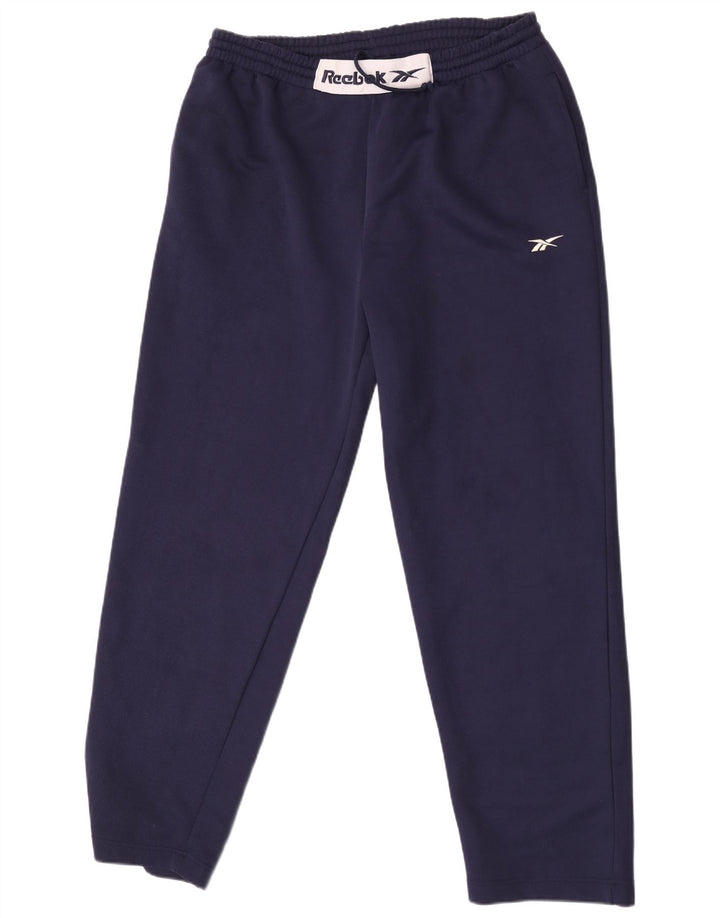 Reebok Herre grafisk træningsdragt Bukser Large Navy Blue Polyester