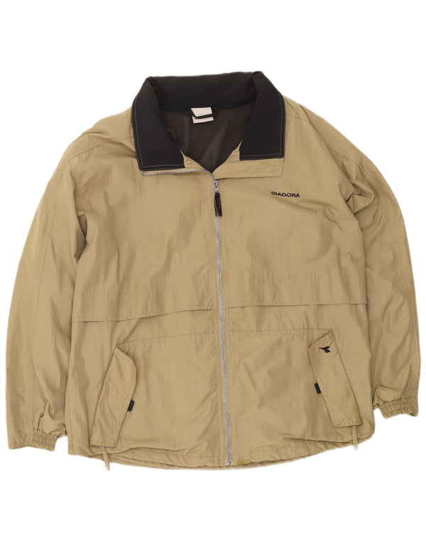 Diadora Regnjakke til mænd UK 42 XL Beige Polyamid