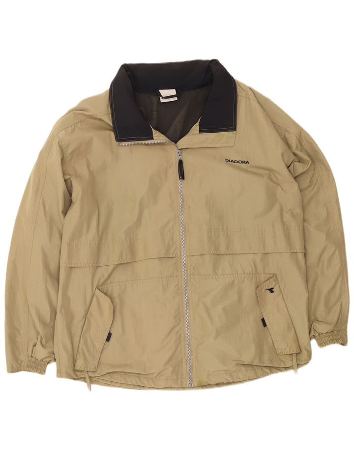 Diadora Regnjakke til mænd UK 42 XL Beige Polyamid