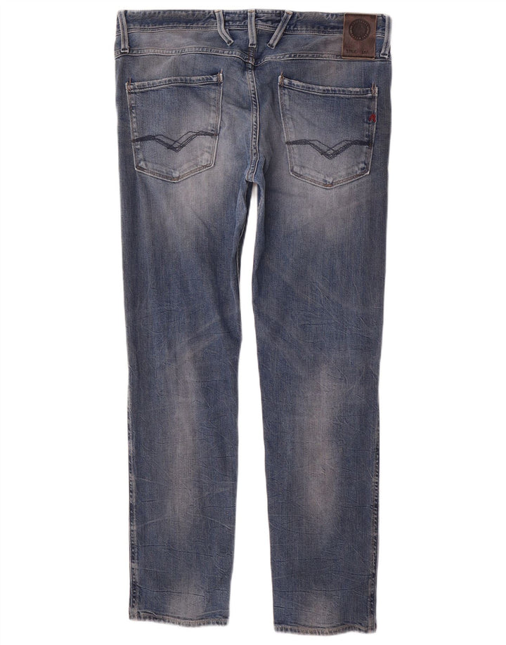 Replay Dame Slim Jeans W33 L29 Blå