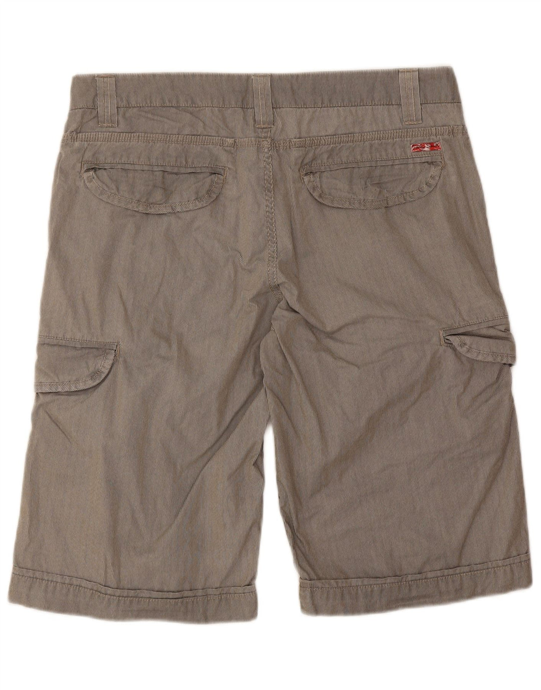 Teddy Smith Herre Cargo Shorts W32 mellemgrå nålestribet bomuld