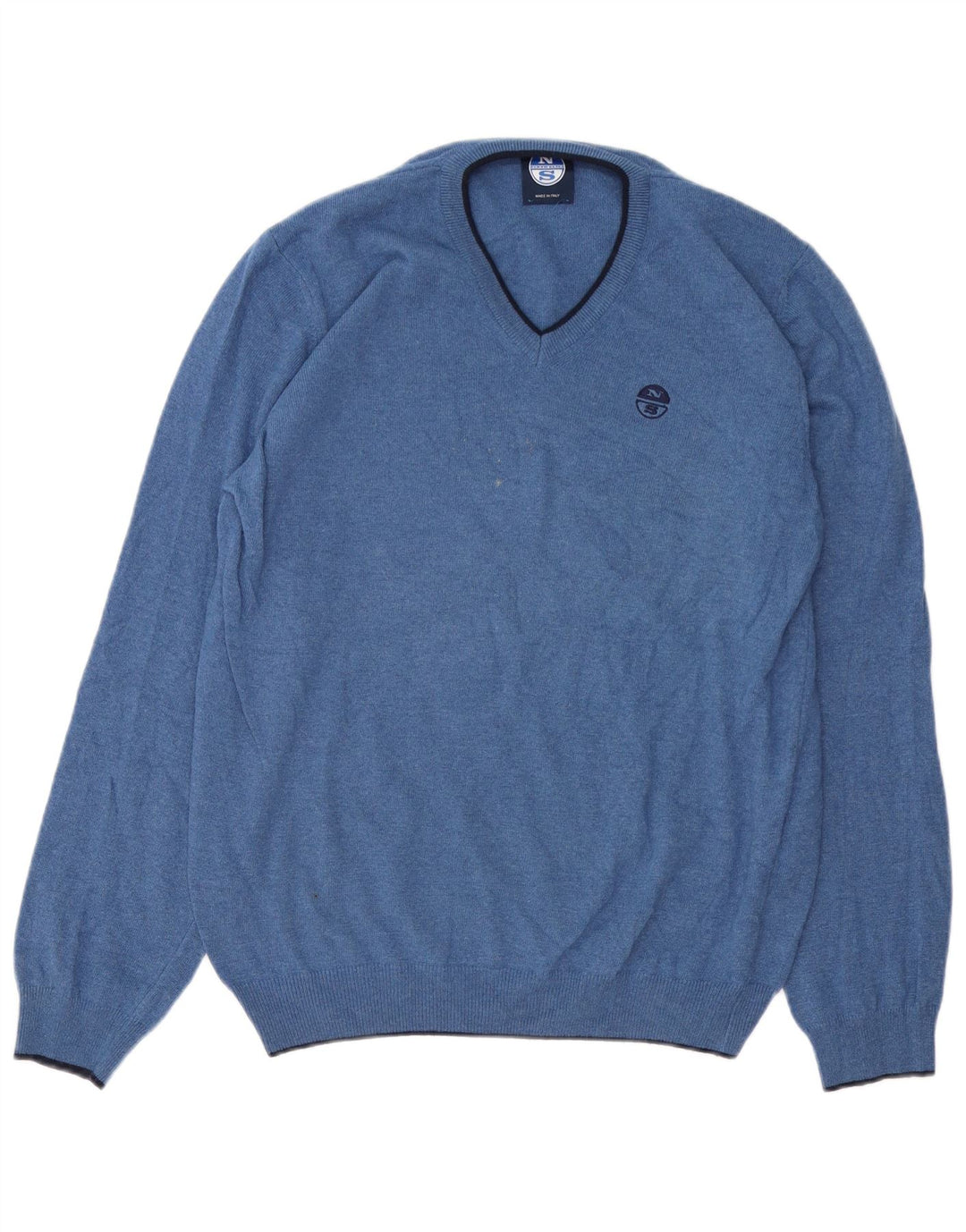 North Sails Herre V-hals sweater Stor Blå Polyamid