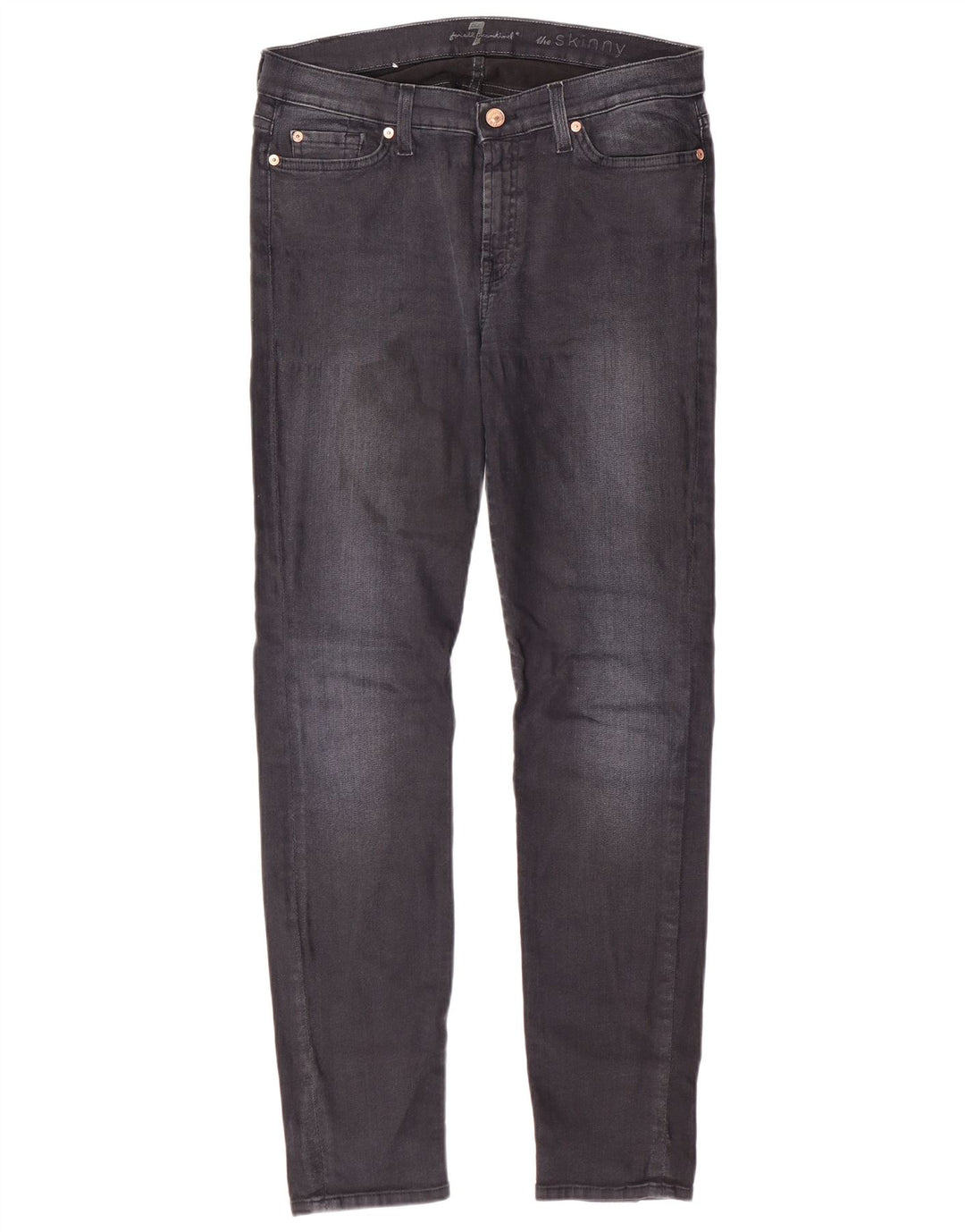 7 TIL ALLE MENNESKER Damer Skinny Jeans W32 L29 Sort Bomuld