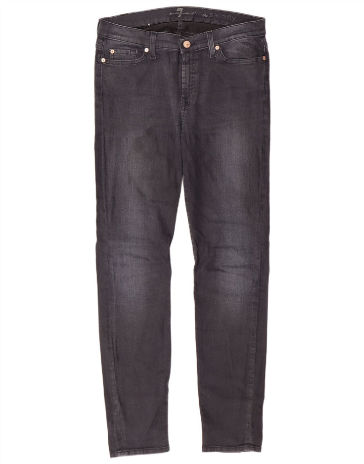7 TIL ALLE MENNESKER Damer Skinny Jeans W32 L29 Sort Bomuld