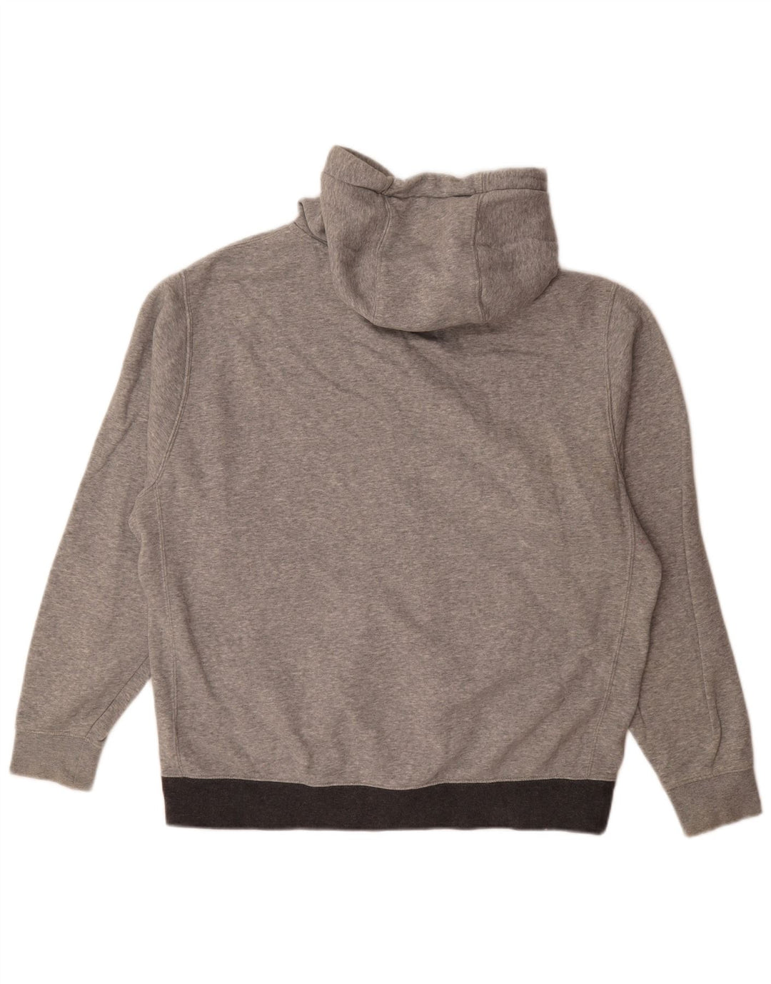 Nike hættetrøje med lynlås til mænd Large Grå Colourblock Bomuld