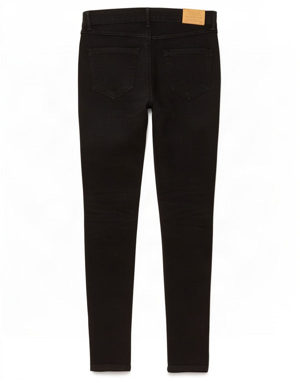 Zara Dame Skinny Jeans EU 40 Medium W30 L29 Sort Bomuld