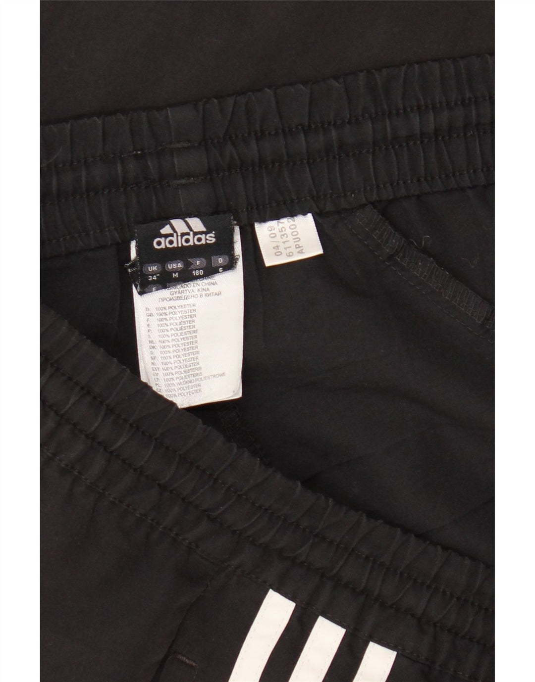 Adidas Sportsshorts til mænd, store sorte polyester