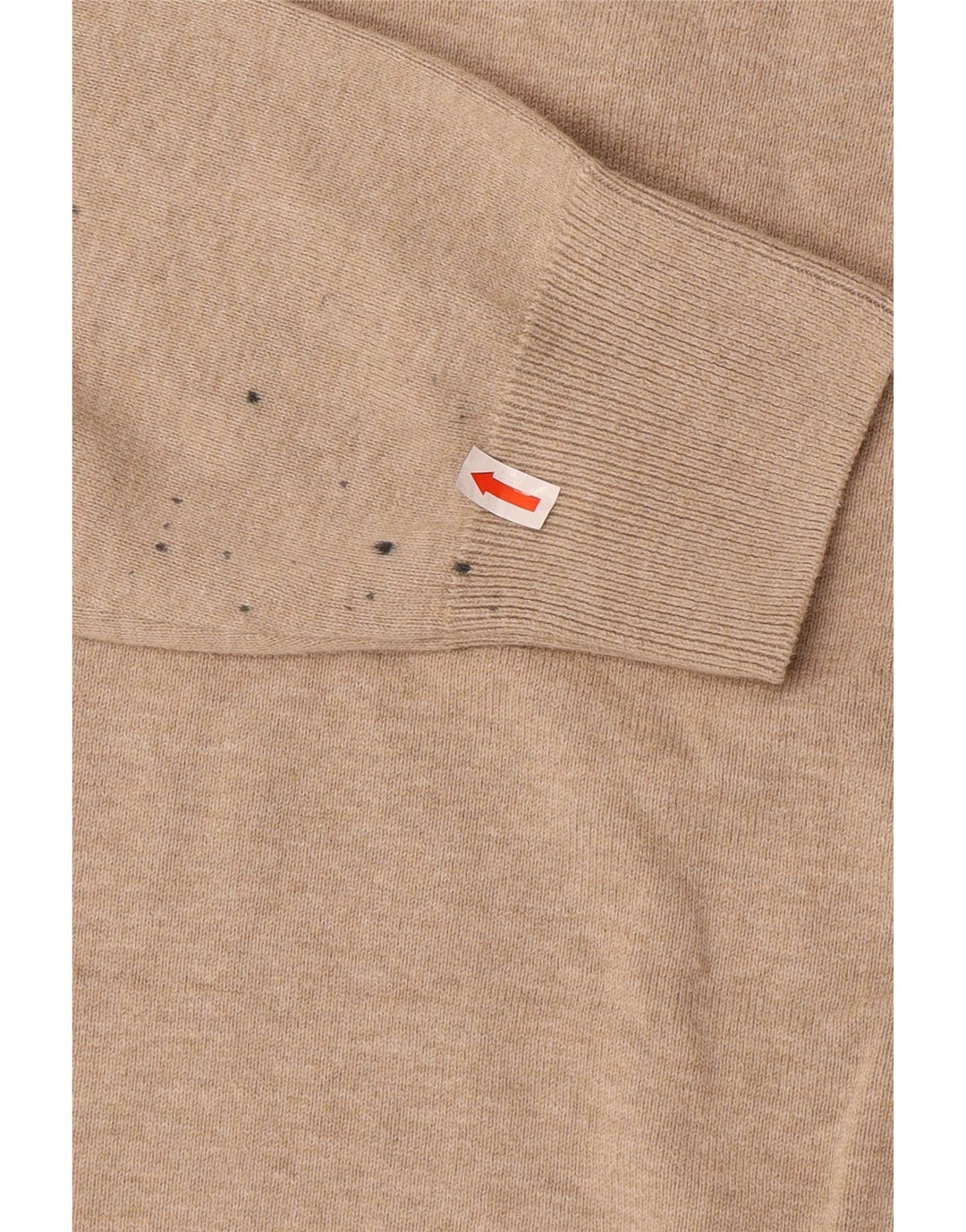 Marks & Spencer Herre sweater med rund hals, medium beige bomuld