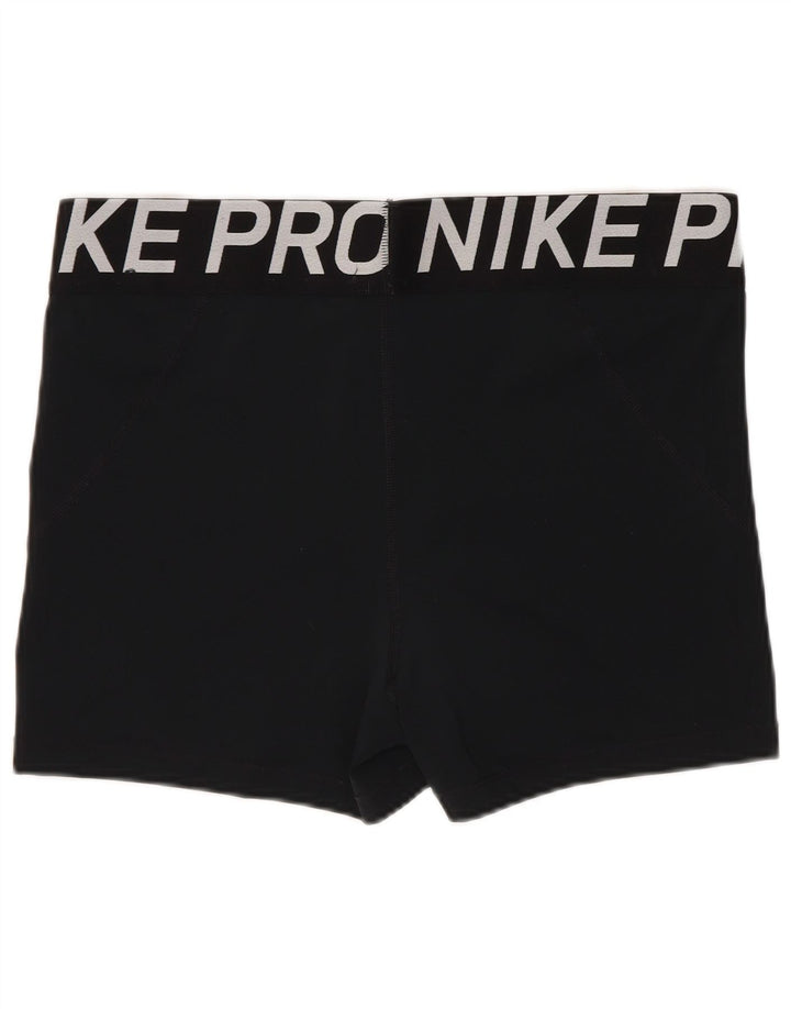 Nike grafiske sportsshorts til kvinder UK 18 XL W30 sort polyester