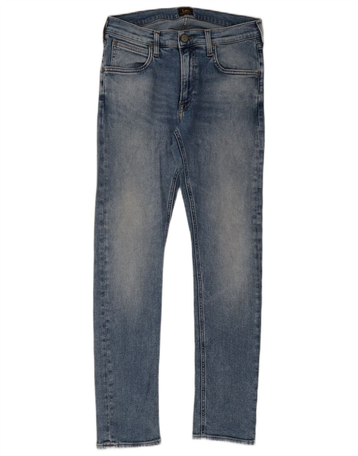 Lee Herre Luke Slim Jeans W31 L30 Blå Bomuld