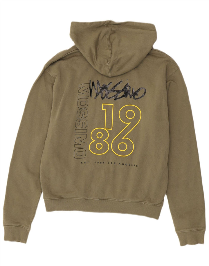 Mossimo Grafisk hættetrøje til kvinder US 12 Stor Khaki Bomuld