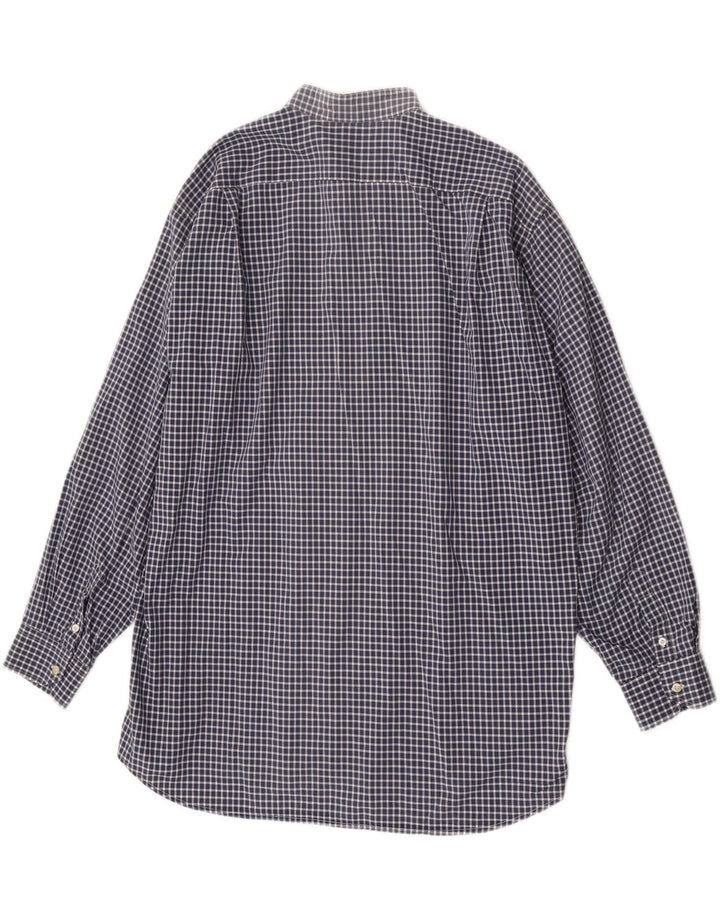 Lacoste Herreskjorte str. 41 Large Navy Blue Gingham