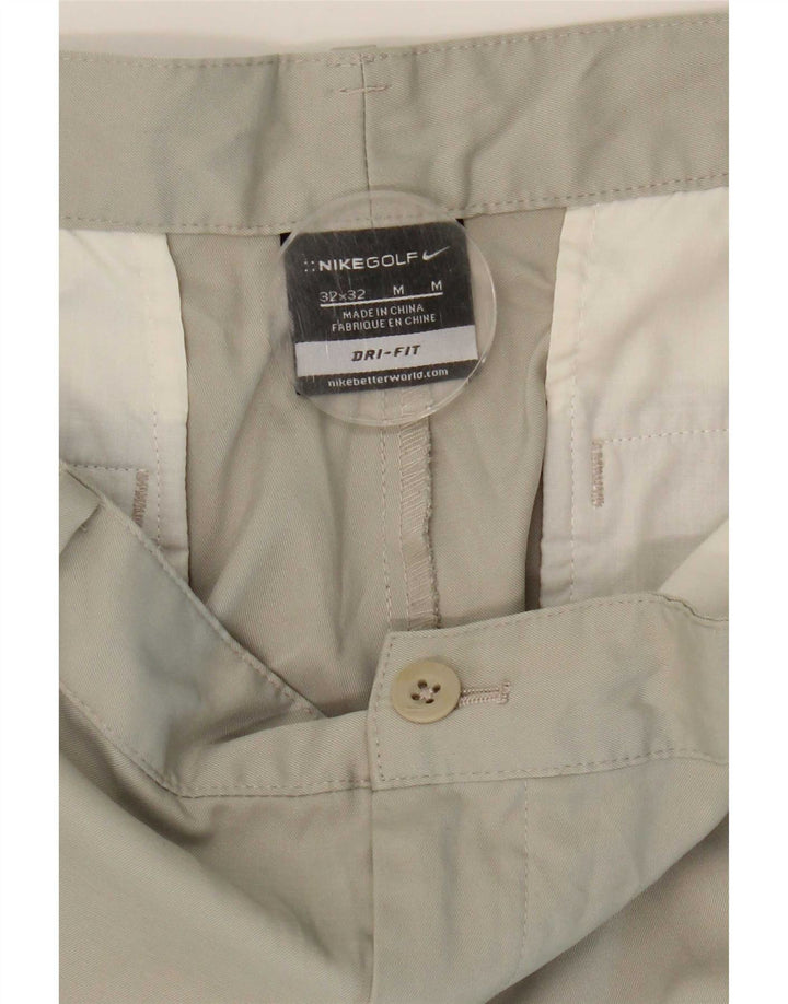 Nike Herre Dri Fit Lige Chinobukser W32 L32 Beige Polyester