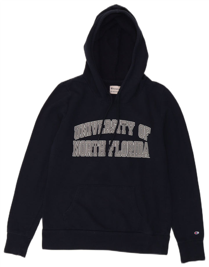 CHAMPION Dame Hættetrøje UK 12 Medium Navy Blue