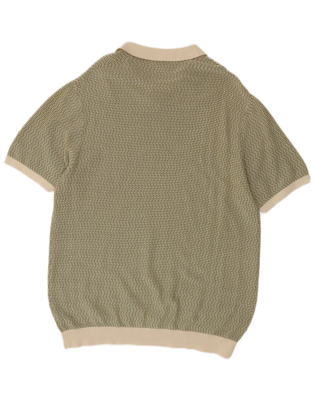 Jack & Jones Herre Polo Neck Jumper Sweater Stor Grøn Geometrisk