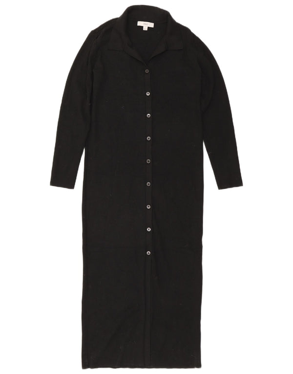 Marks & Spencer Dame Jumper Dress UK 10 Small Black Viscose