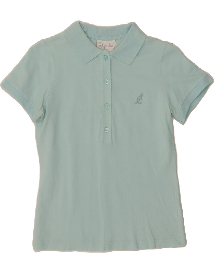 AUSTRALIAN L'ALPINA Womens Polo Shirt IT 42 Medium Blue Cotton Vintage AUSTRALIAN L'ALPINA and Second-Hand AUSTRALIAN L'ALPINA from Messina Hembry 