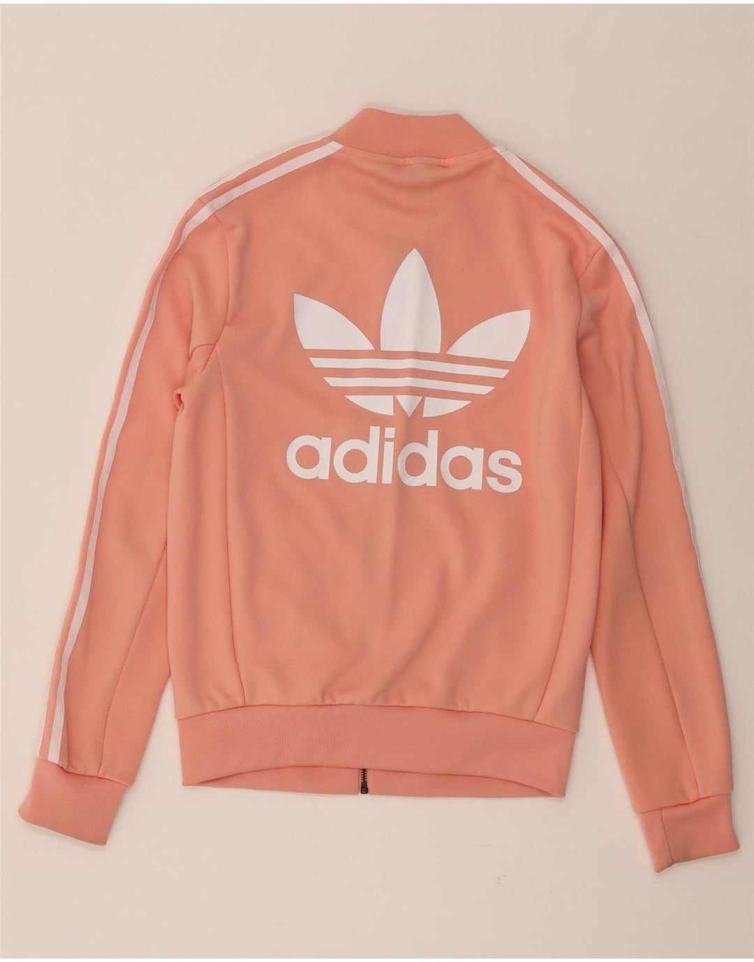 Adidas Grafisk træningsdragt topjakke til kvinder UK 6 XS Orange Polyester