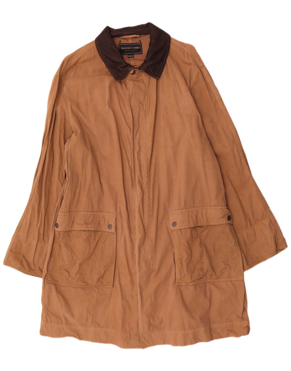 Marlboro Classics Herre Utility Jacket EU 56 3XL Brun Colourblock