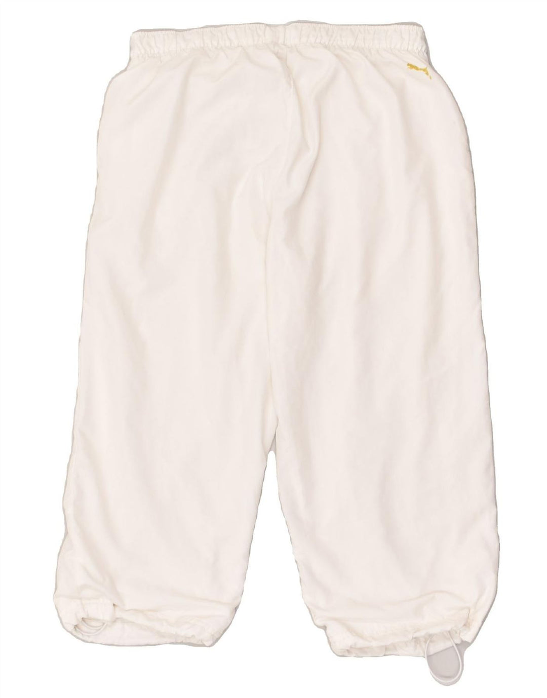 PUMA Womens Capri Tracksuit Trousers UK 8 Small White | Vintage Puma | Thrift | Second-Hand Puma | Used Clothing | Messina Hembry 