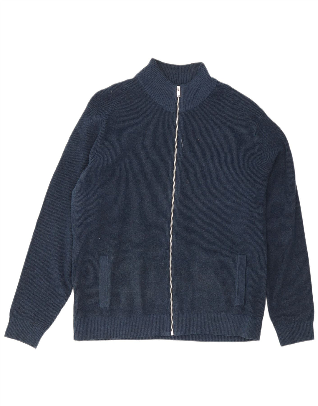 Marks & Spencer herre cardigan sweater XL marineblå polyester