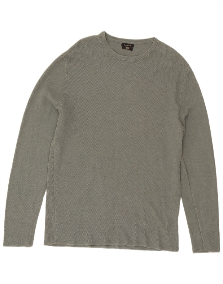 Massimo Dutti Herre Top Langærmet Stor Grøn Bomuld