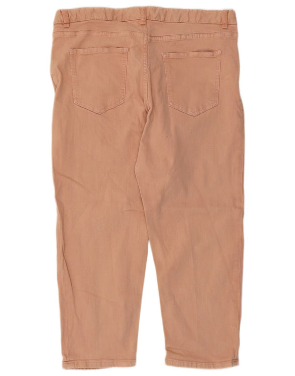 Marks & Spencer Dame Capri Bukser UK 16 Large W32 L22 Pink Bomuld