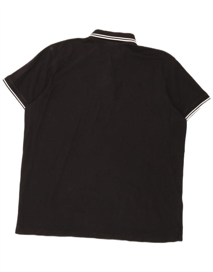 Kappa herre poloshirt 3XL sort bomuld