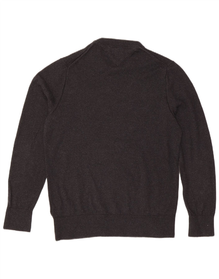 Tommy Hilfiger Herre Crew Neck Jumper Sweater Medium Grå Bomuld