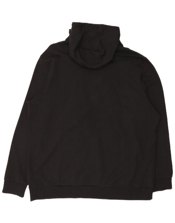 Hugo Boss Grafisk hættetrøje til mænd 4XL sort bomuld