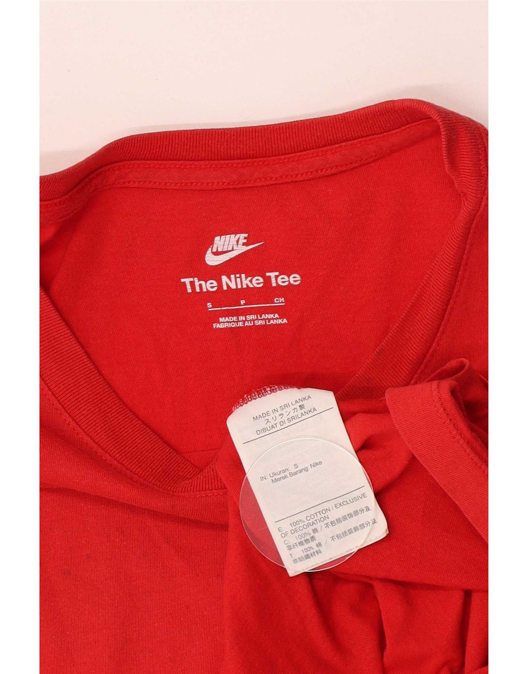 Nike herre T-shirt top lille rød bomuld