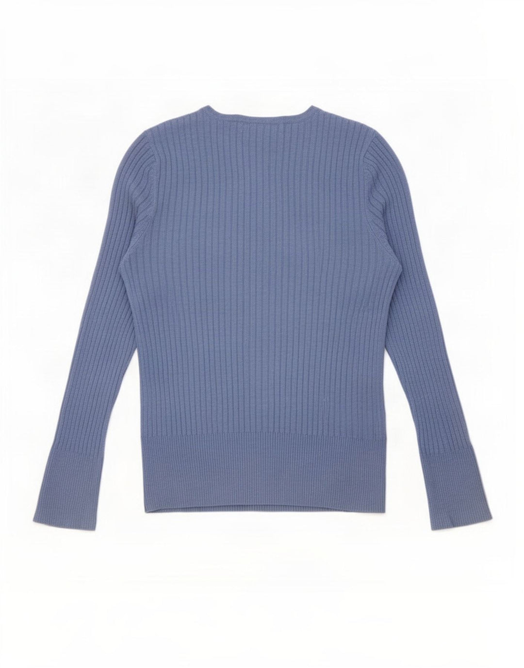 Marks & Spencer Womens Regular Top Langærmet UK 12 Medium Blue Viscose