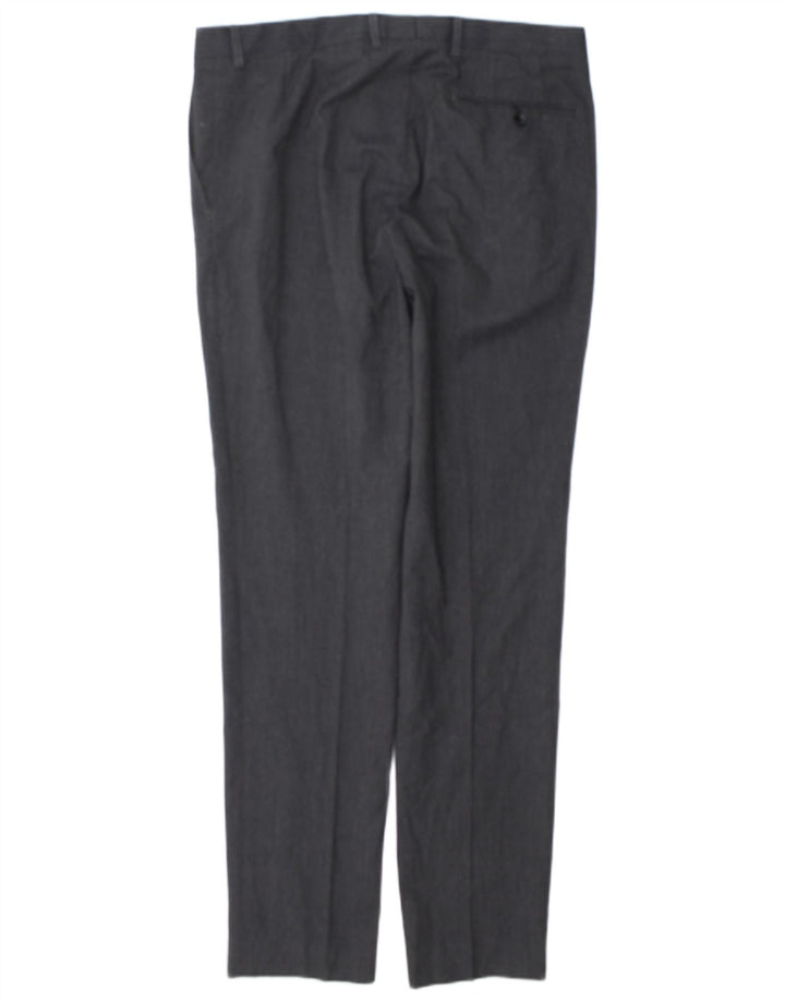 Marks & Spencer Herre Super Slim Fit Suit Bukser W34 L33 Grå Polyester