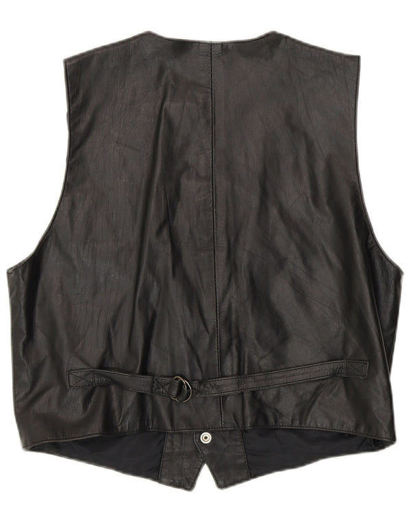 Rifle Dame Lædervest UK 16 Large Black Biker