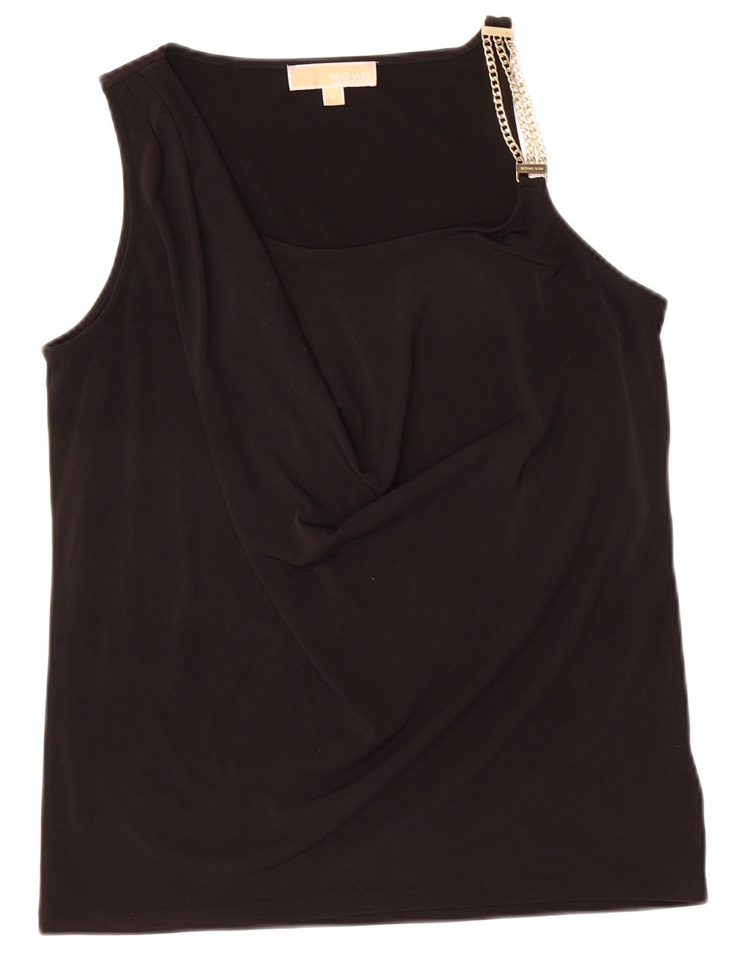 Michael Kors Dame Ærmeløs Vest Top UK 12 Medium Sort Polyester