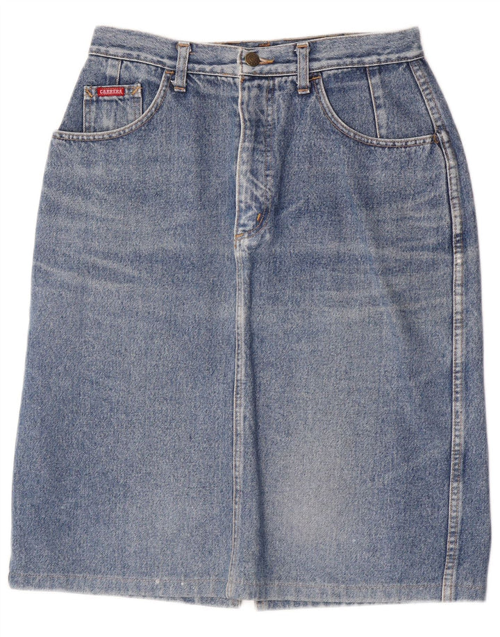Carrera Dame Denim Nederdel W30 Medium Blue Bomuld