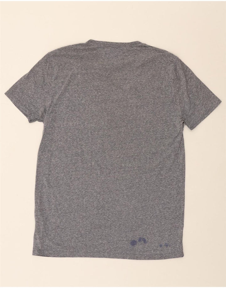 TOMMY HILFIGER Mens Regular Fit T-Shirt Top Large Grey Polyester Vintage Tommy Hilfiger and Second-Hand Tommy Hilfiger from Messina Hembry 