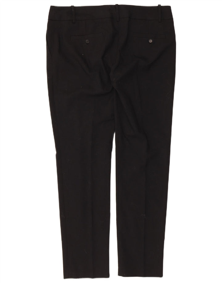 Zara Dame Slim Chino Bukser EU 42 Large W32 L30 Sort Polyester